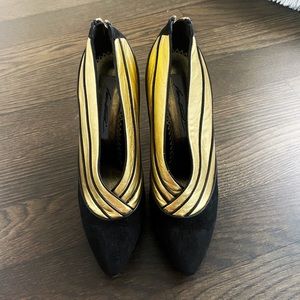Brian Atwood Suede Platform Pumps